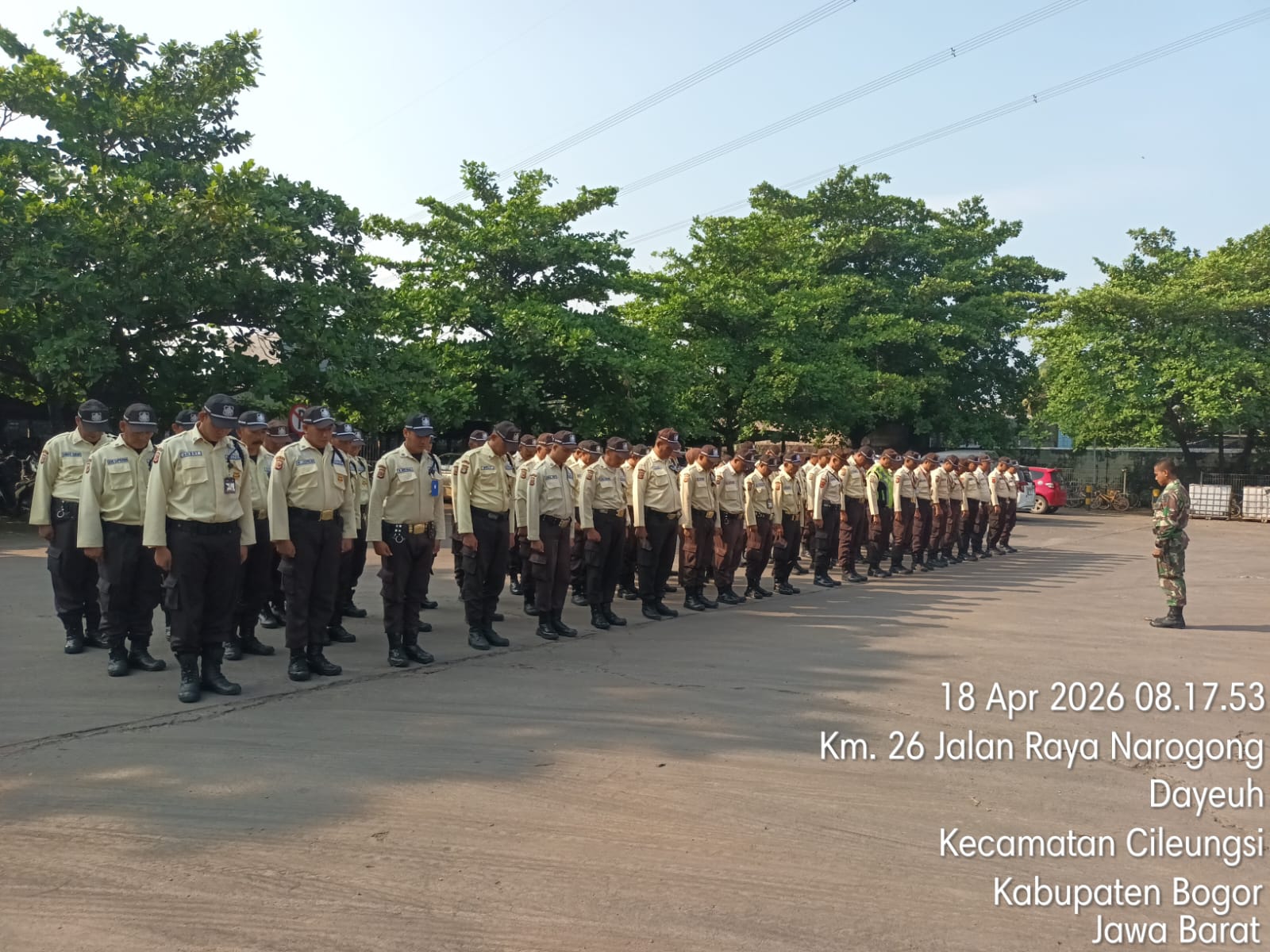 Apel besar personel Satpam GBS